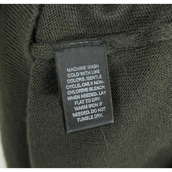 EXPRESS - Green 3/4 Dolman Sleeve Mesh Shoulders Light Wt Rayon Blend Sweater Sm - Picture 6 of 7